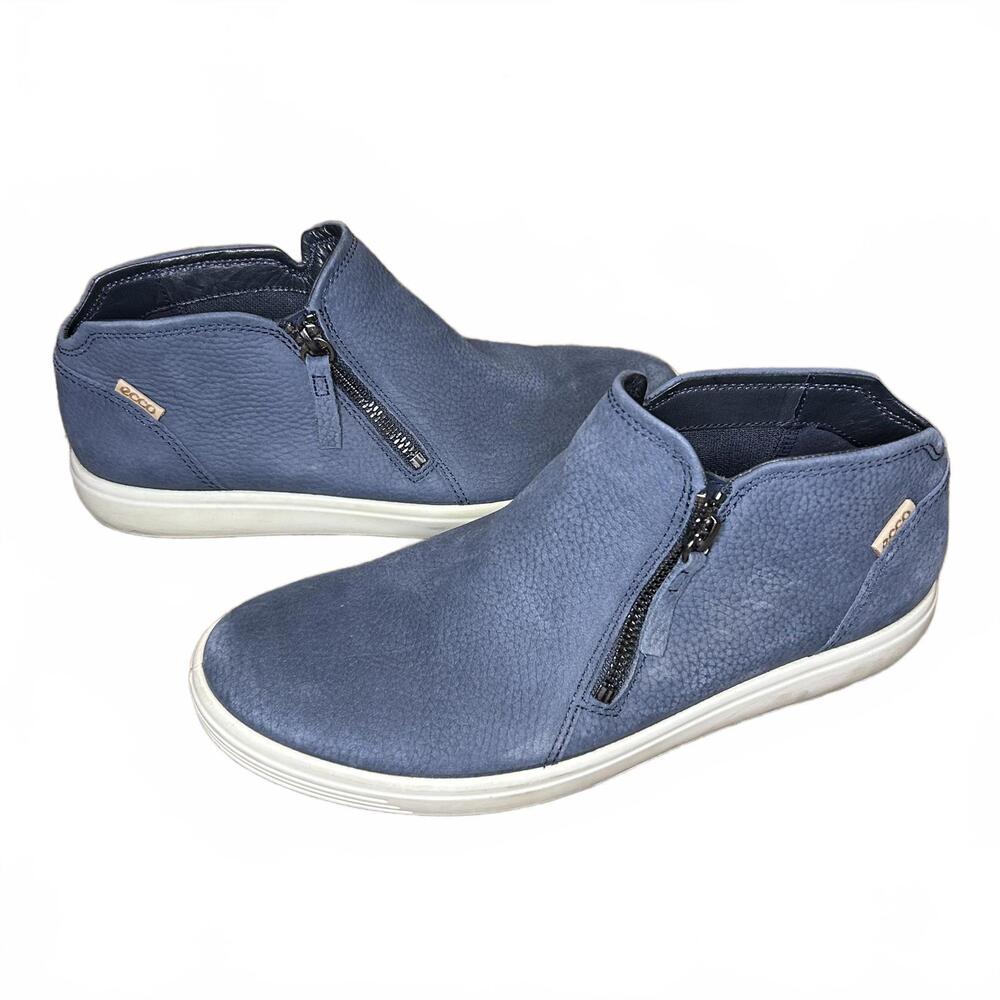 ECCO Zip Leather Sneakers EU 40 | Scandi Minimalist Style | Women’s 9